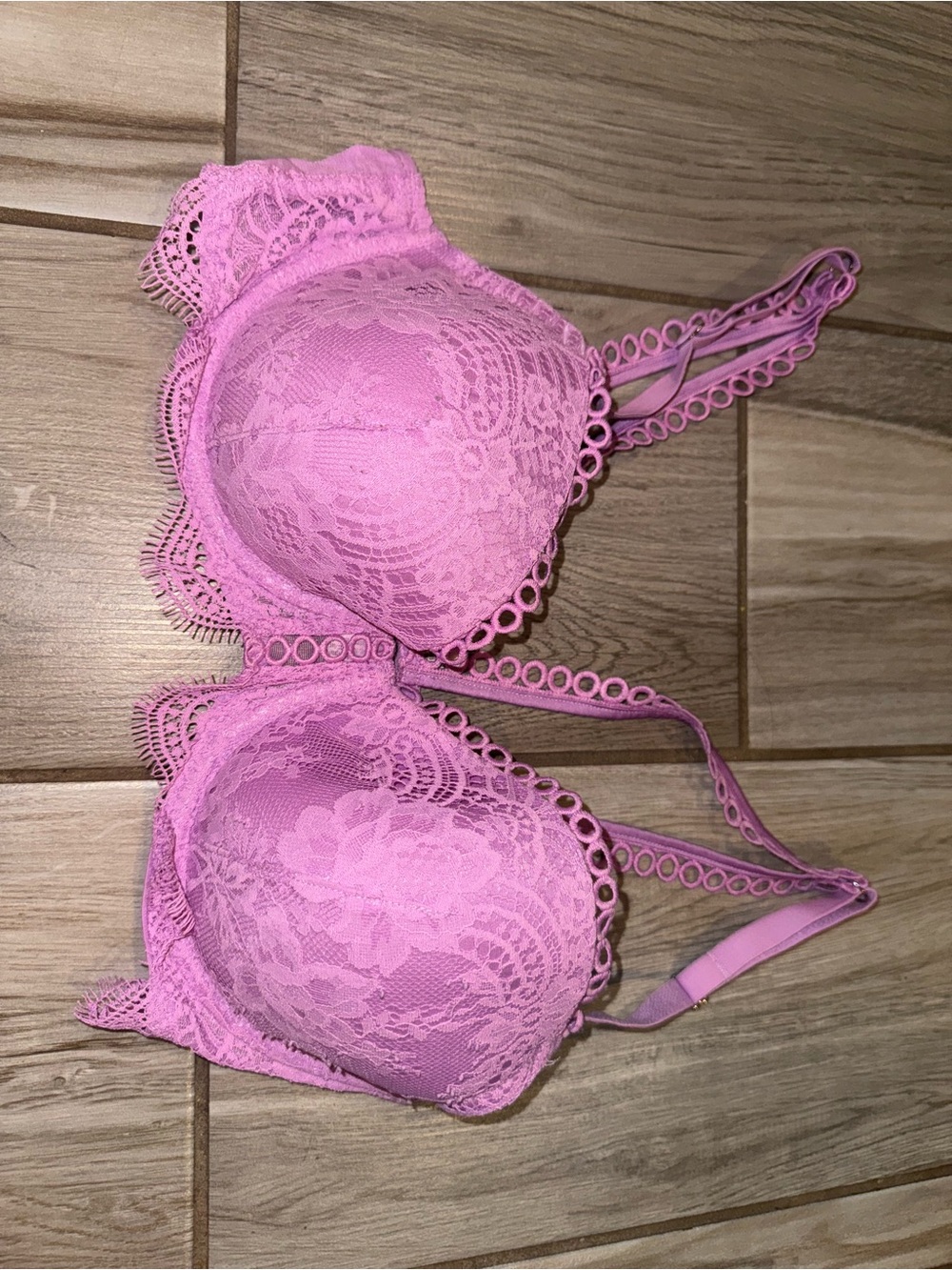 Victoria's Secret Pink Lace Padded Bra